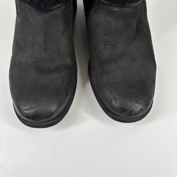 UGG Blayre III Women's US 9.5 Black Waterproof Leather Sheepskin Boots 1095153 - Picture 2 of 16